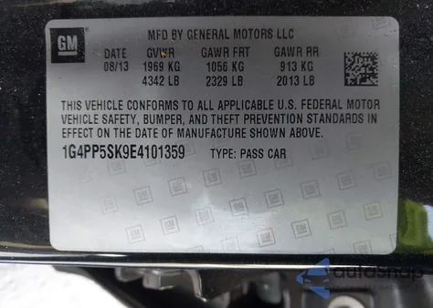 2014 Buick Verano z USA, uszkodzony, nr VIN 1G4PP5SK9E4101359